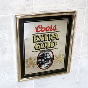Coors EXTRA GOLD ビンテージ パブミラー
