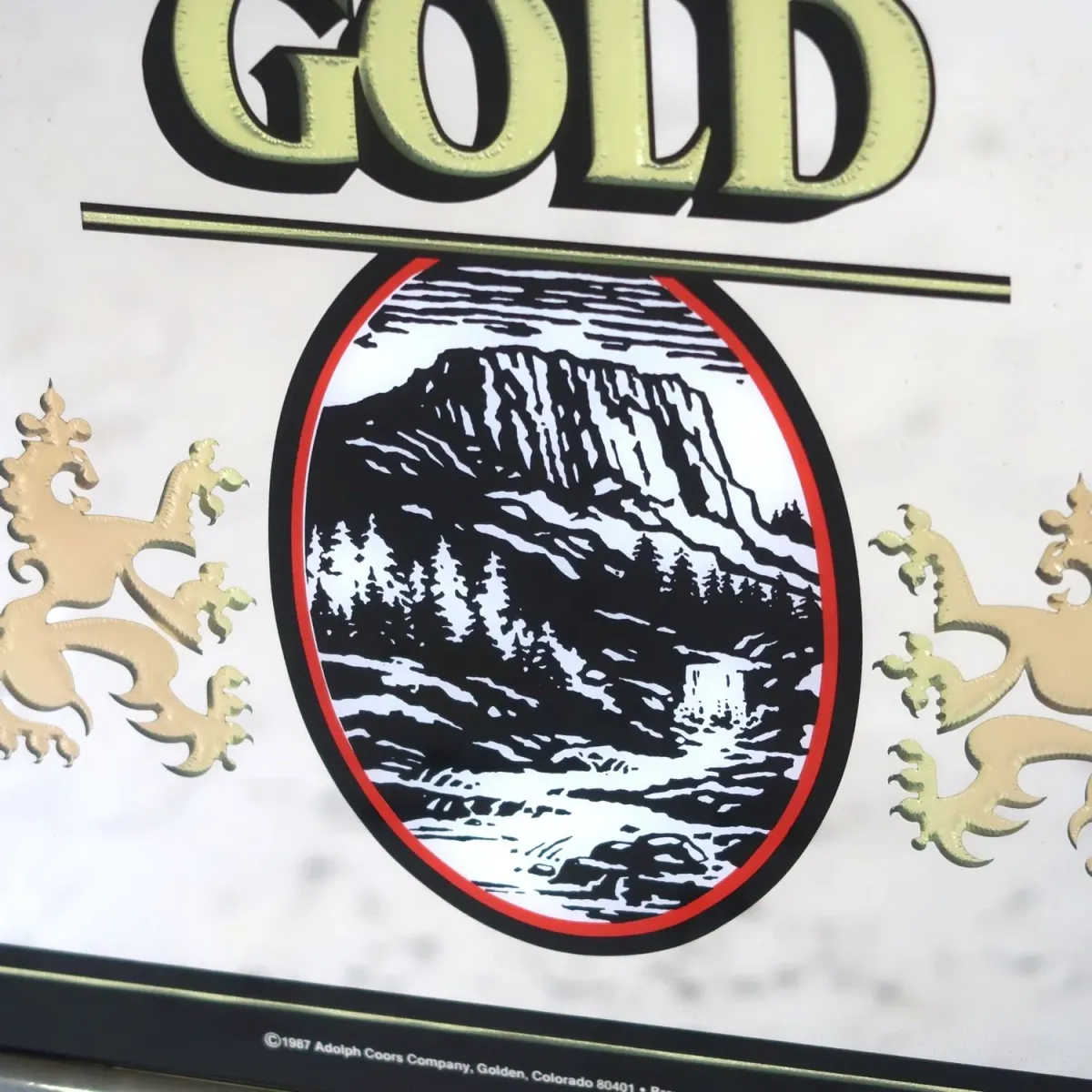 Coors EXTRA GOLD ビンテージ パブミラー