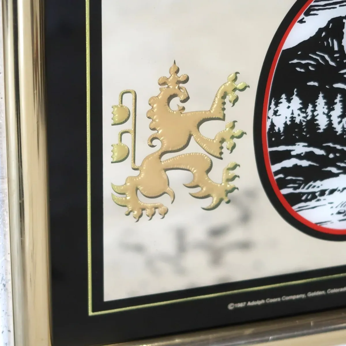 Coors EXTRA GOLD ビンテージ パブミラー