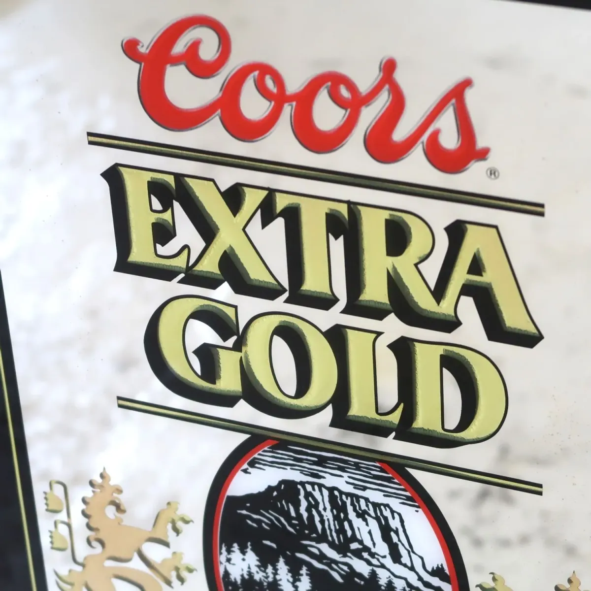 Coors EXTRA GOLD ビンテージ パブミラー