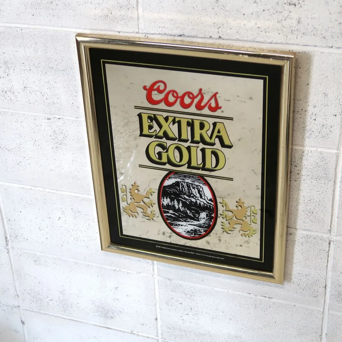 Coors EXTRA GOLD ビンテージ パブミラー