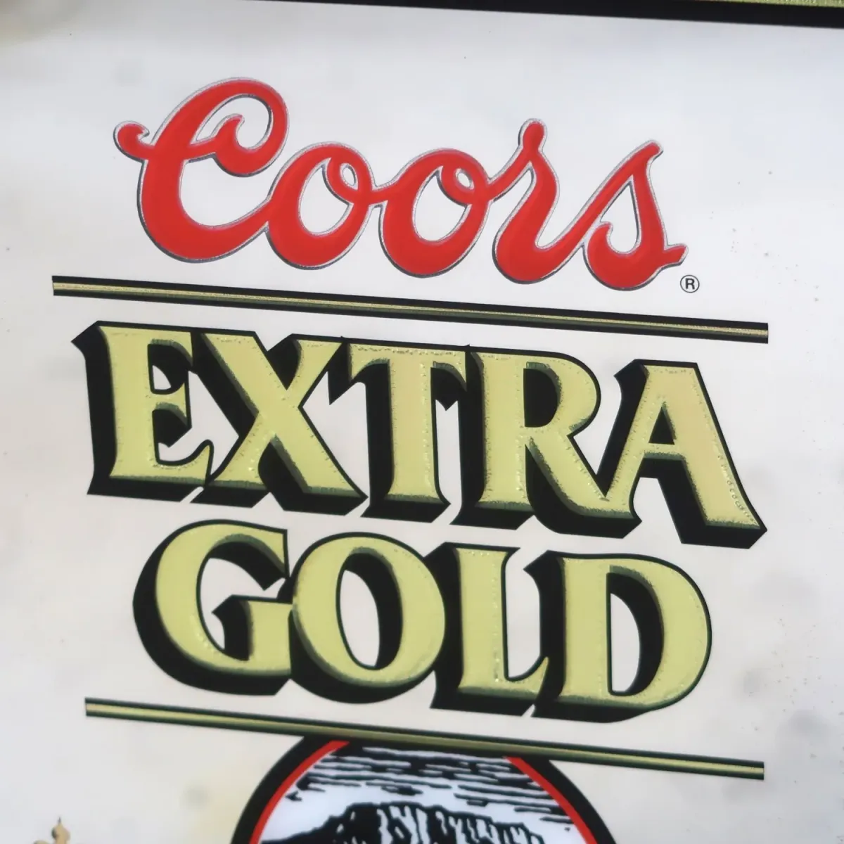 Coors EXTRA GOLD ビンテージ パブミラー
