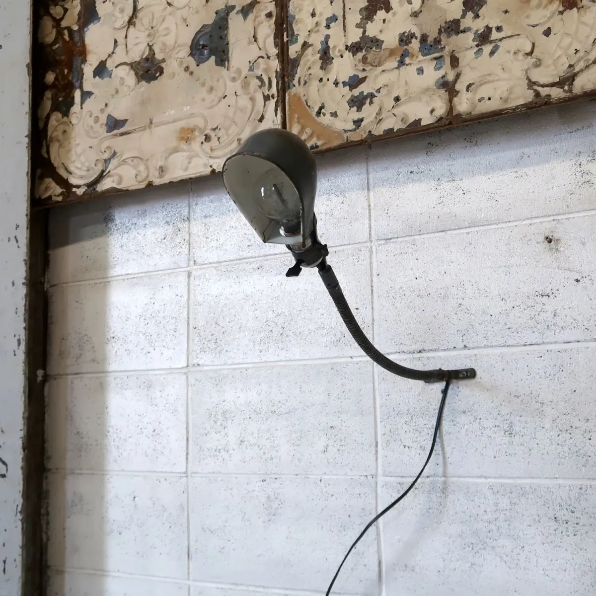 ビンテージ インダストリアルランプ グースネック