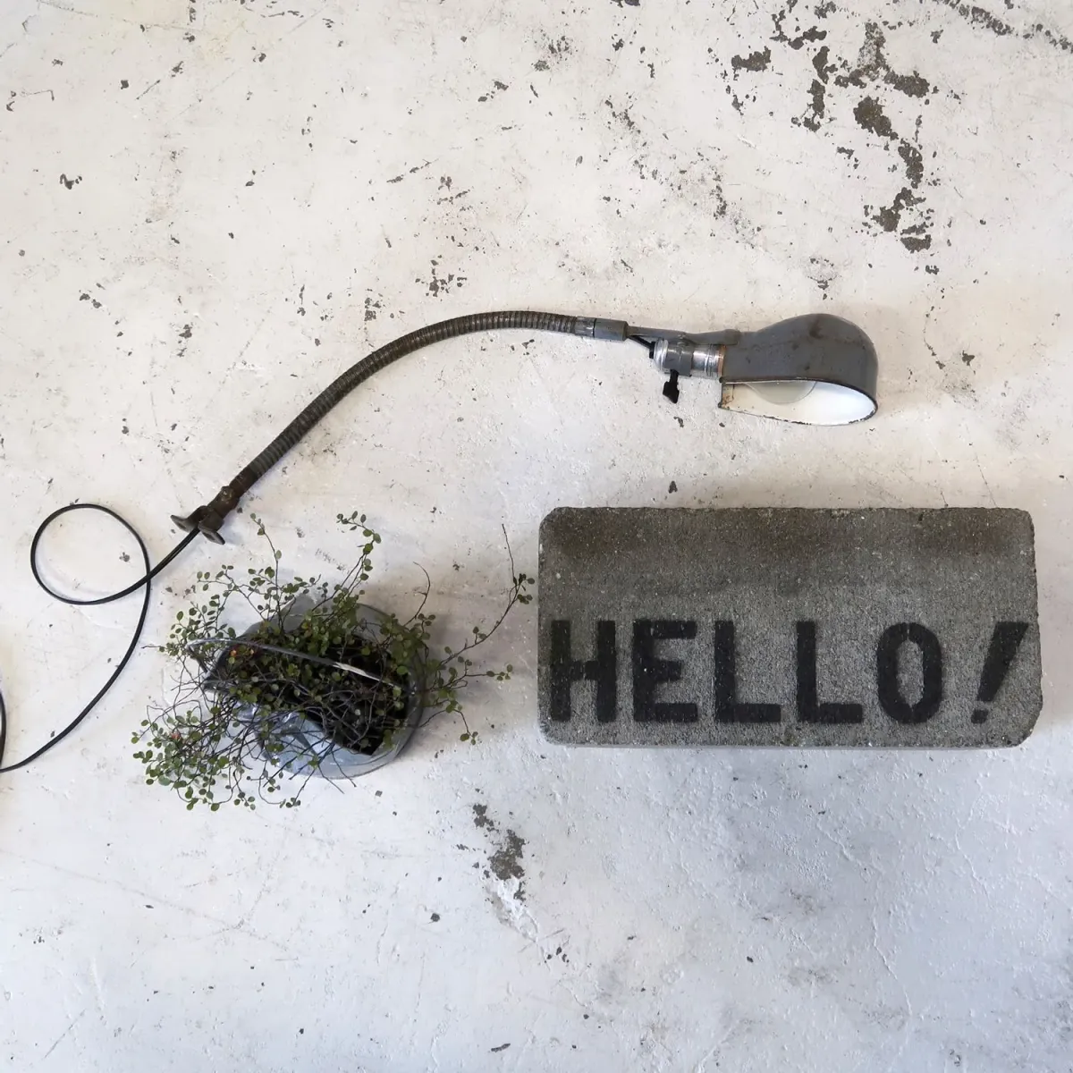 ビンテージ インダストリアルランプ グースネック