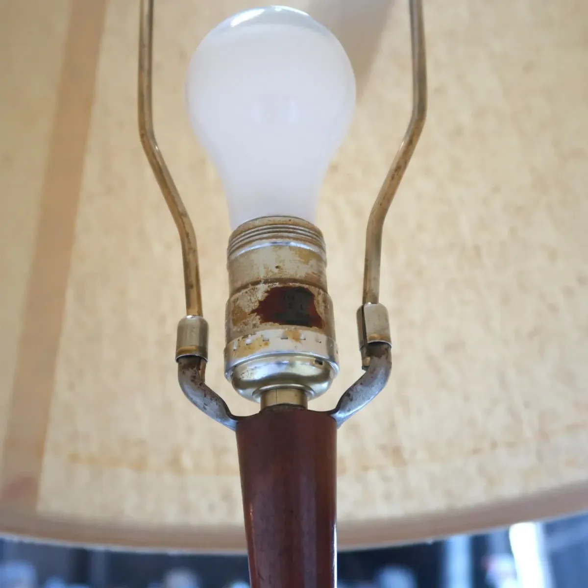 ミッドセンチュリー セラミックベース テーブルランプ