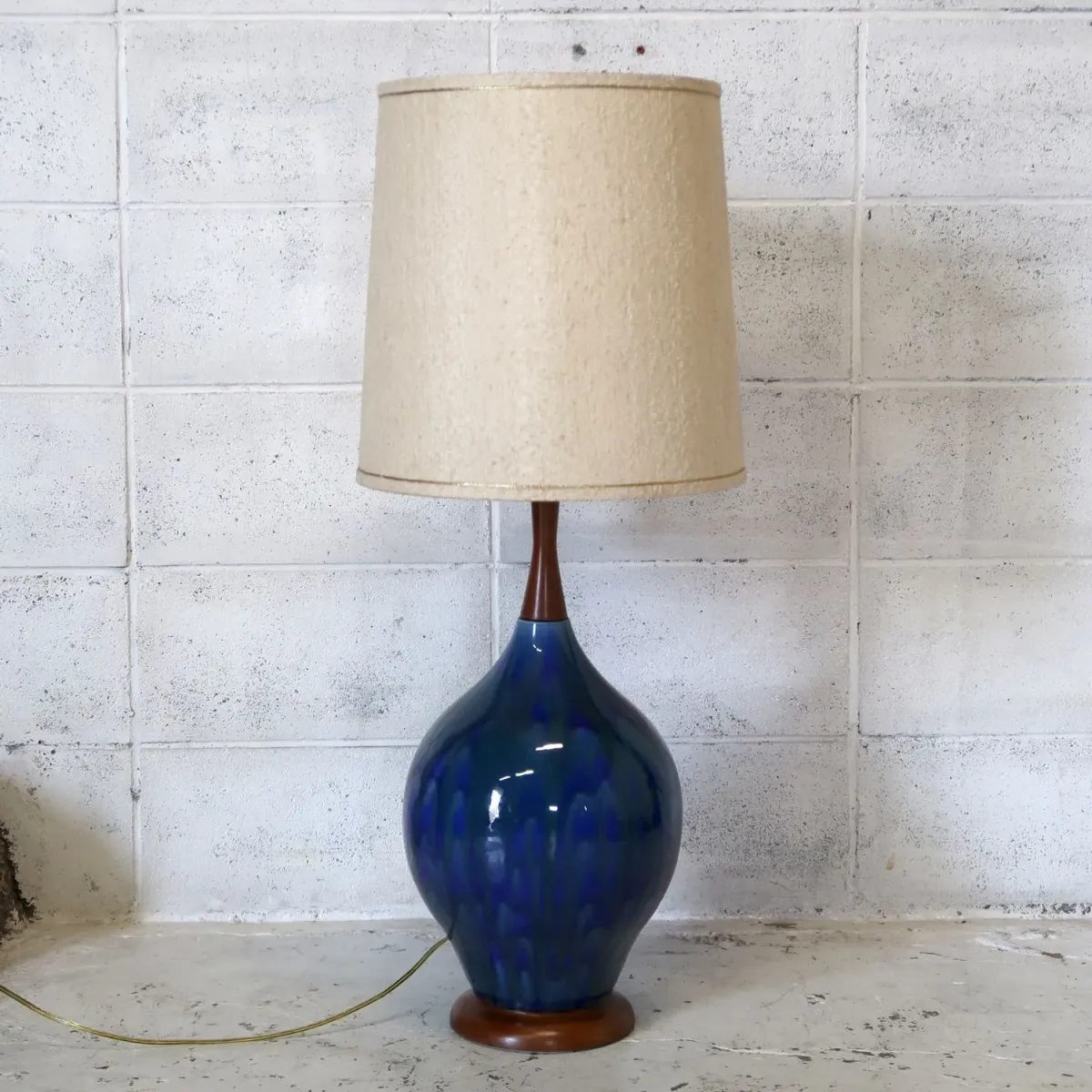 ミッドセンチュリー セラミックベース テーブルランプ
