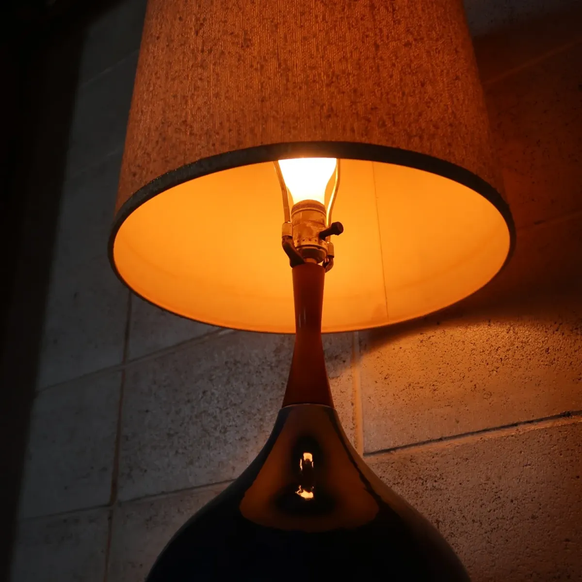 ミッドセンチュリー セラミックベース テーブルランプ