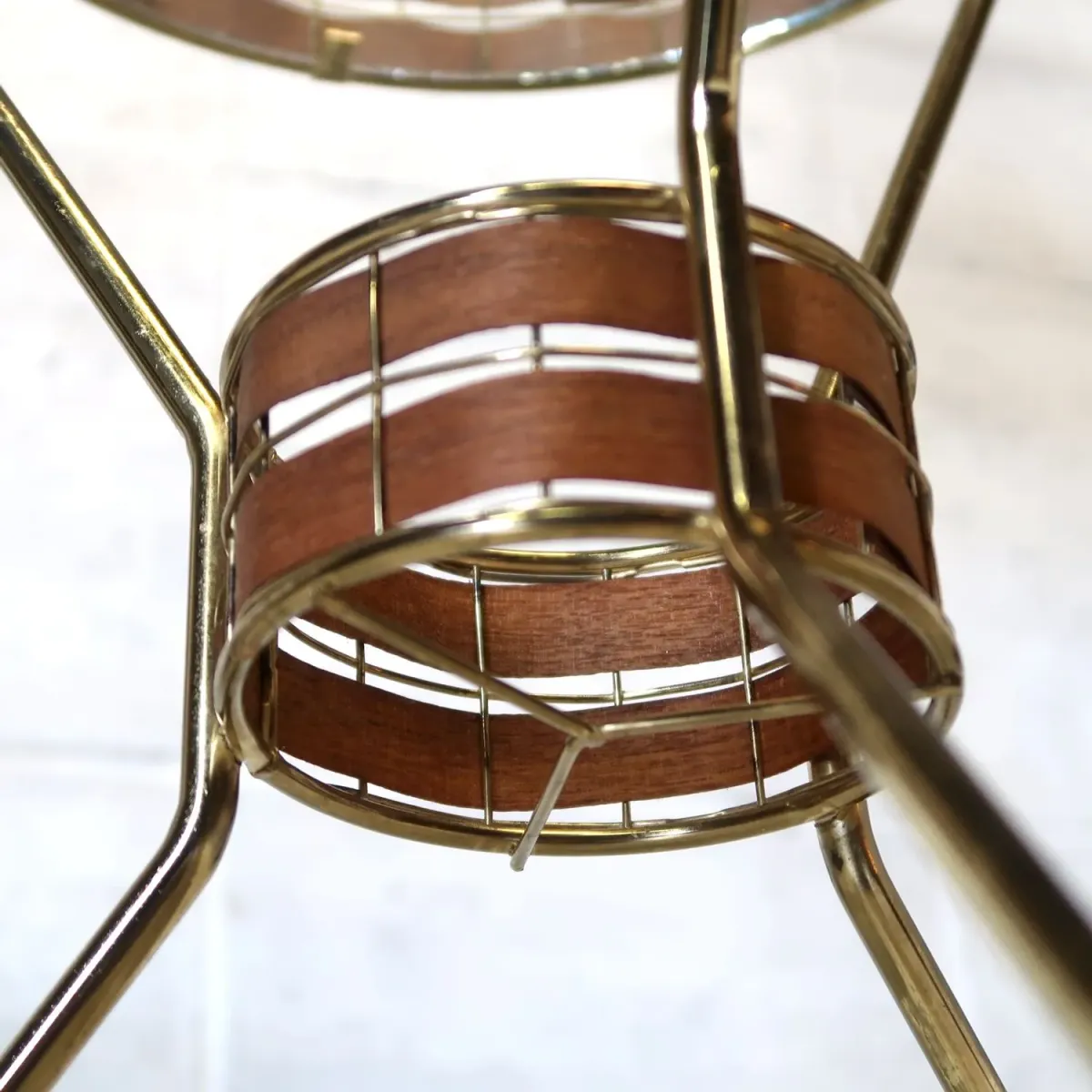 Tony Paul ミッドセンチュリー ガラステーブル フロアランプ