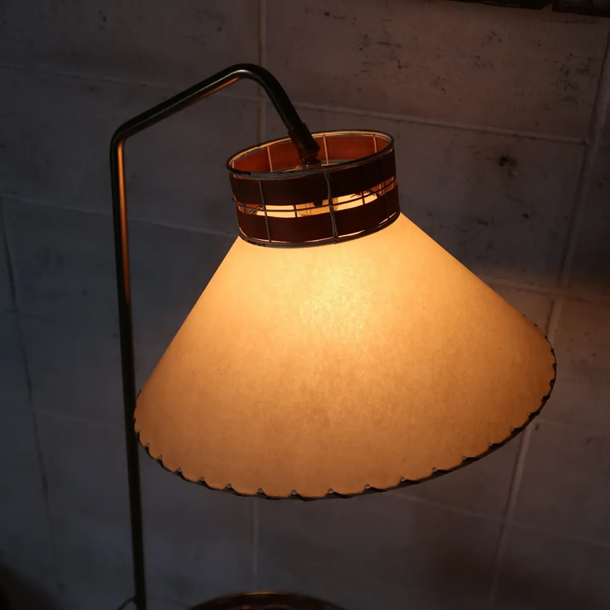 Tony Paul ミッドセンチュリー ガラステーブル フロアランプ