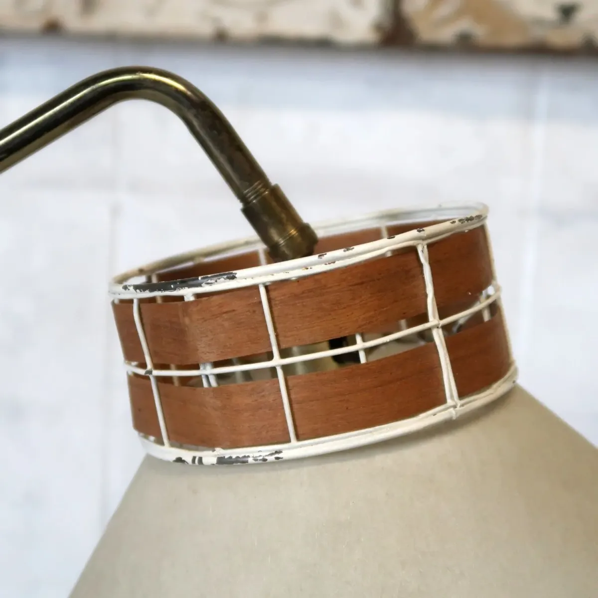 Tony Paul ミッドセンチュリー ガラステーブル フロアランプ