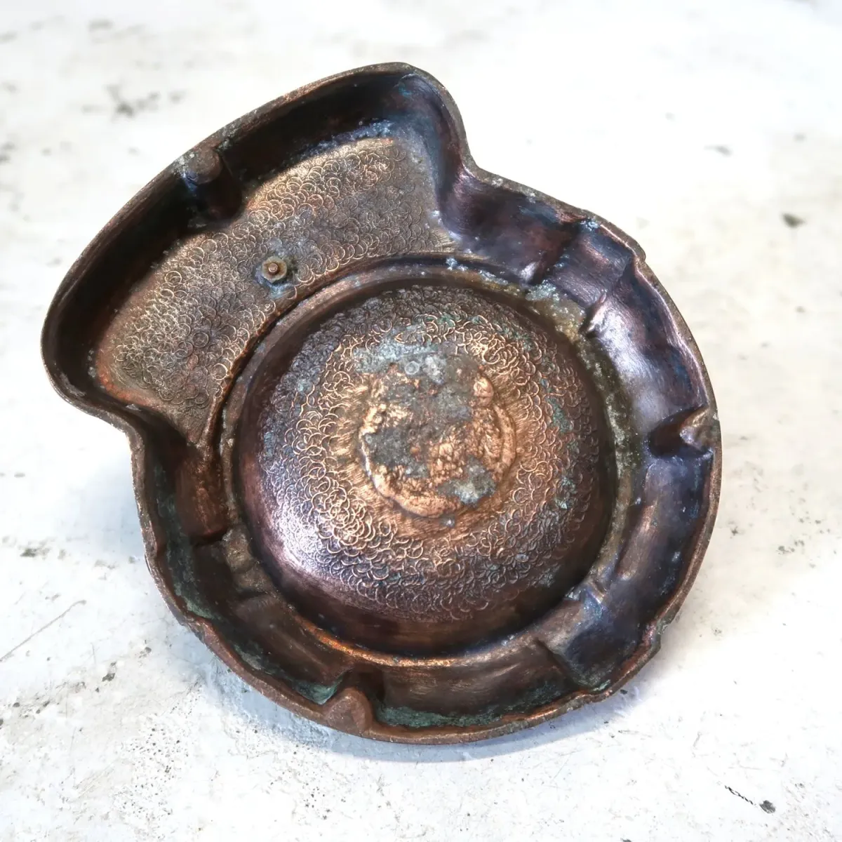 ビンテージ 灰皿 コッパー