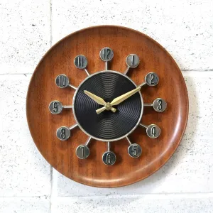 SPARTUS ミッドセンチュリーモダン ウォールクロック