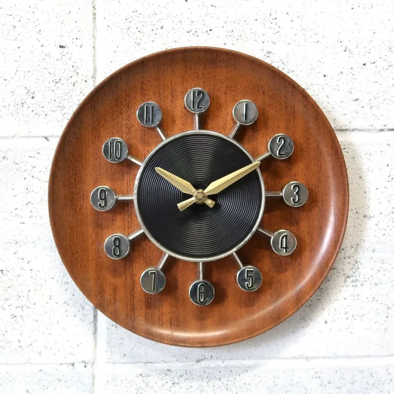 SPARTUS ミッドセンチュリーモダン ウォールクロック