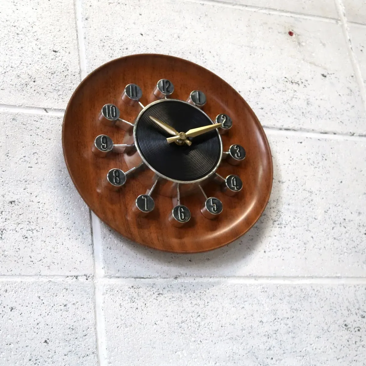 SPARTUS ミッドセンチュリーモダン ウォールクロック