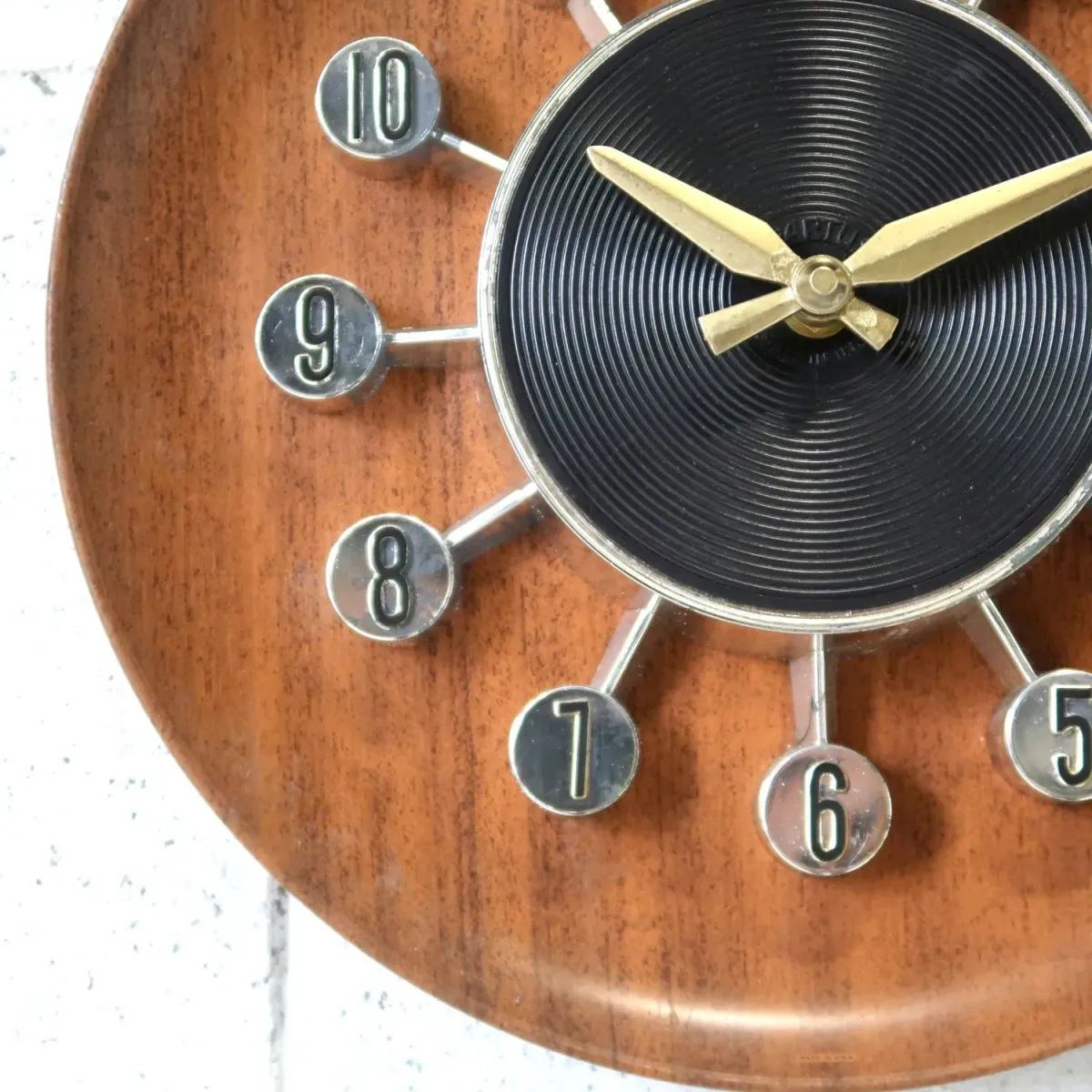 SPARTUS ミッドセンチュリーモダン ウォールクロック