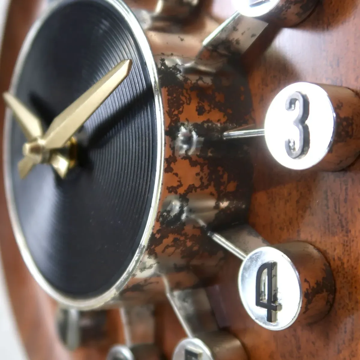 SPARTUS ミッドセンチュリーモダン ウォールクロック