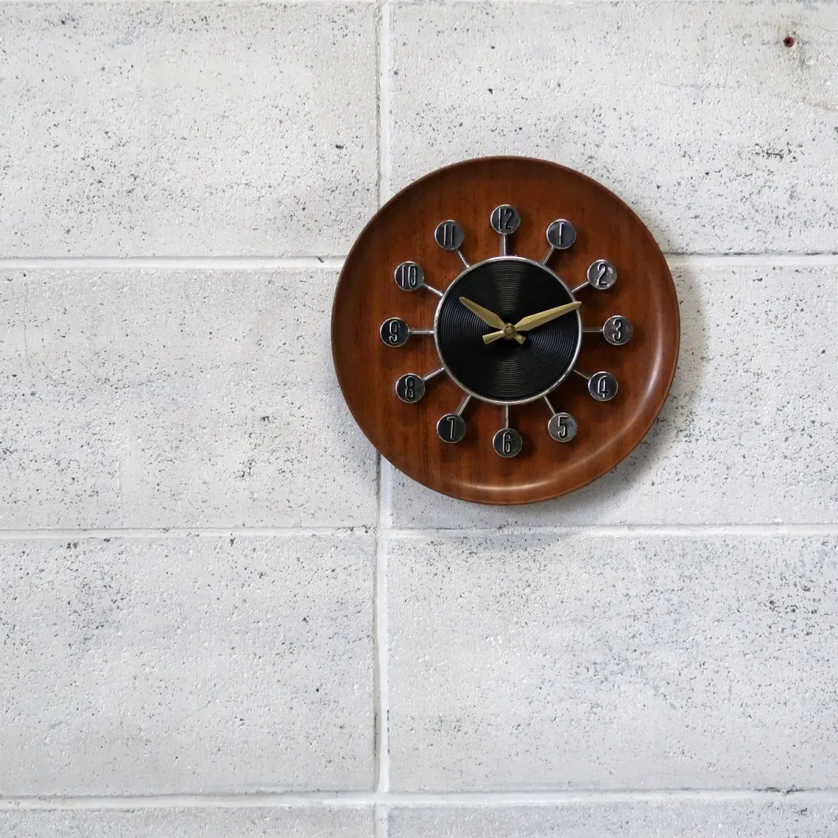 SPARTUS ミッドセンチュリーモダン ウォールクロック