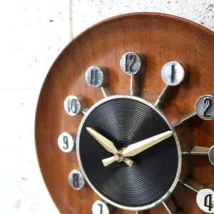 SPARTUS ミッドセンチュリーモダン ウォールクロック