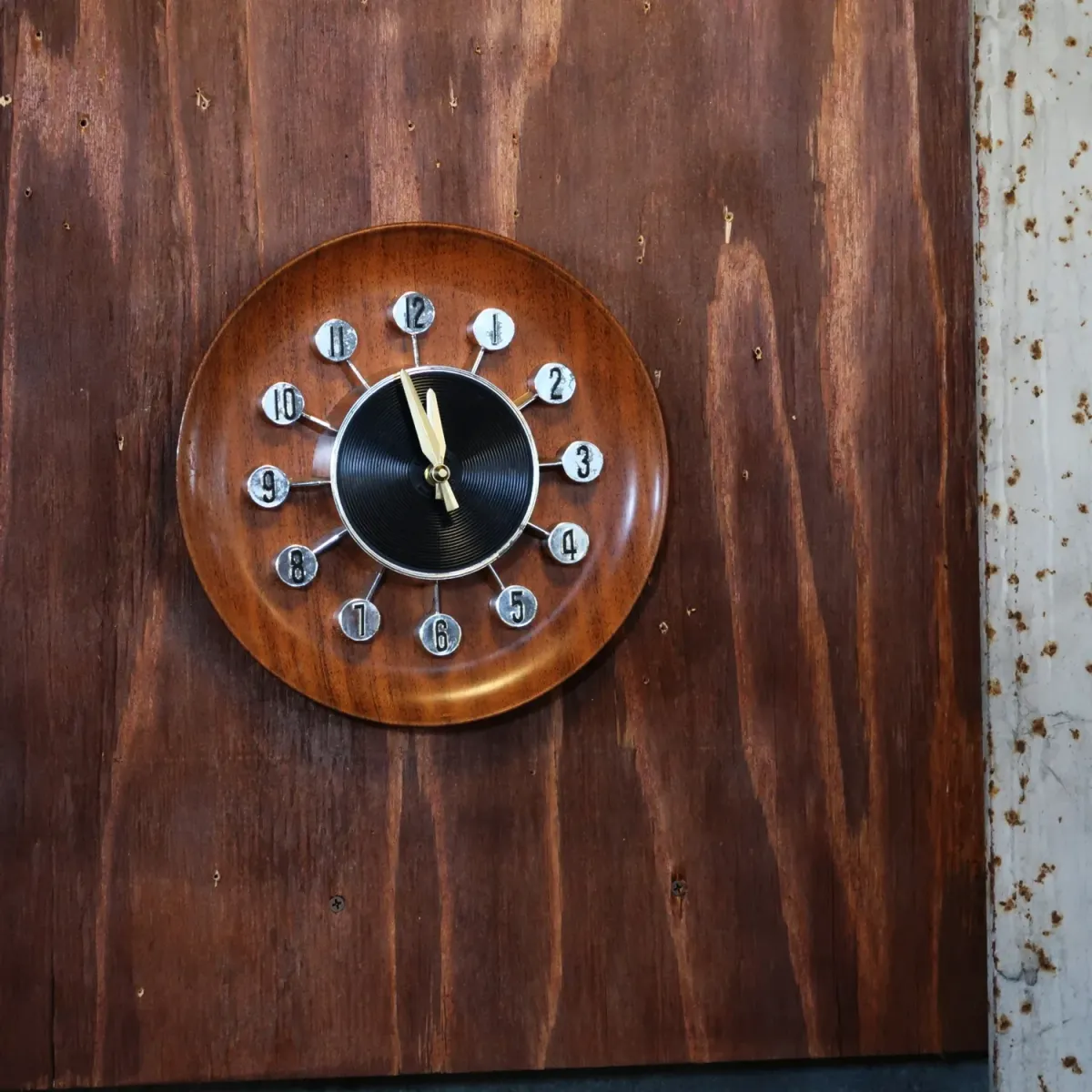 SPARTUS ミッドセンチュリーモダン ウォールクロック