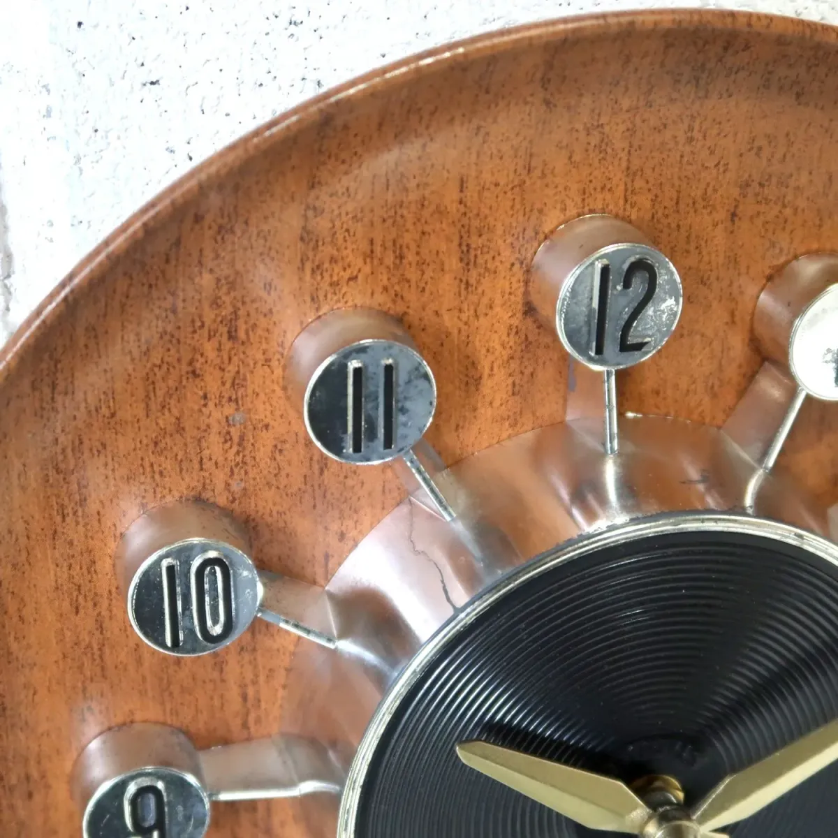 SPARTUS ミッドセンチュリーモダン ウォールクロック