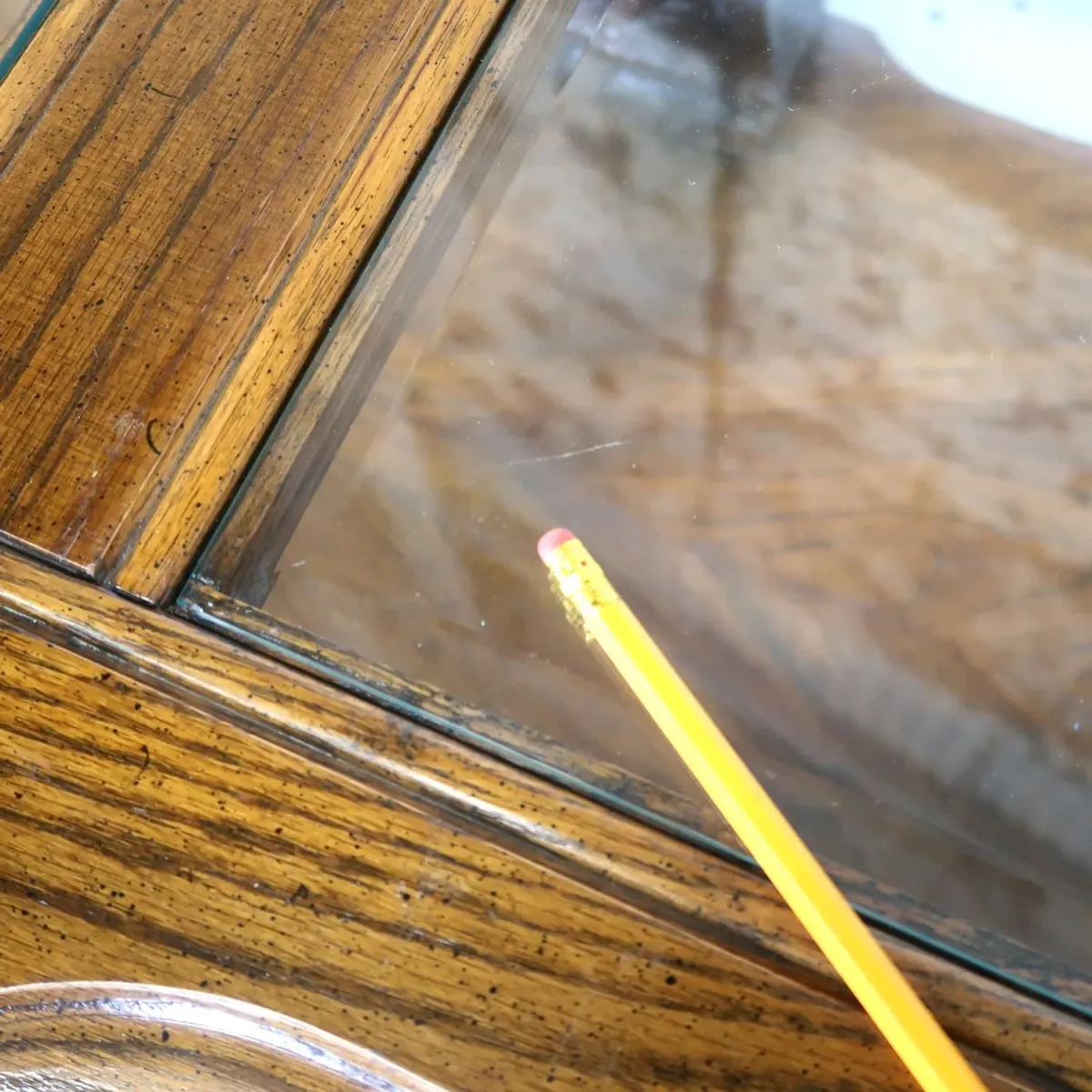 MERSMAN アンティーク コーヒーテーブル ガラストップ