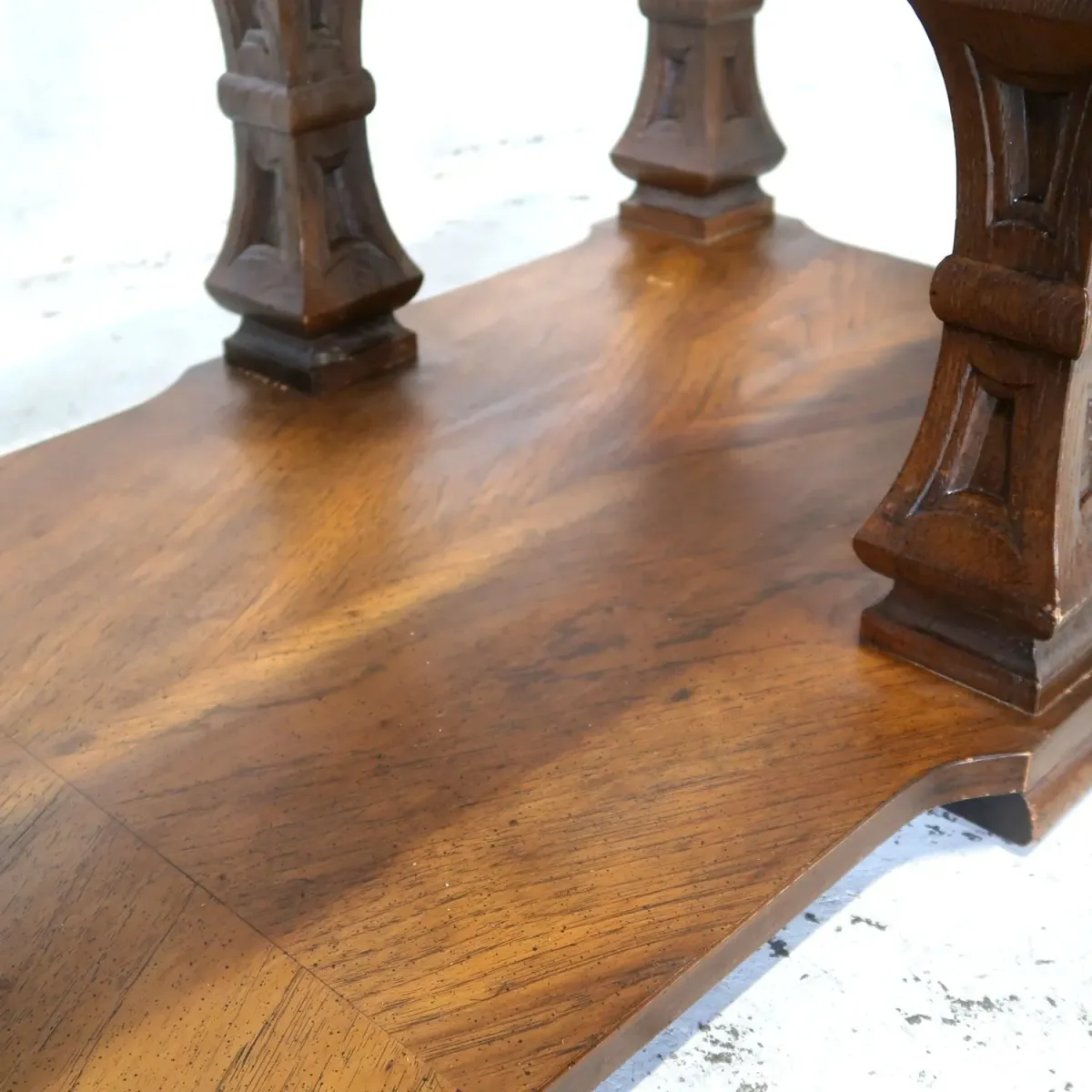 MERSMAN アンティーク コーヒーテーブル ガラストップ