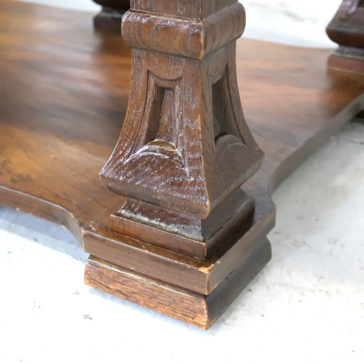 MERSMAN アンティーク コーヒーテーブル ガラストップ