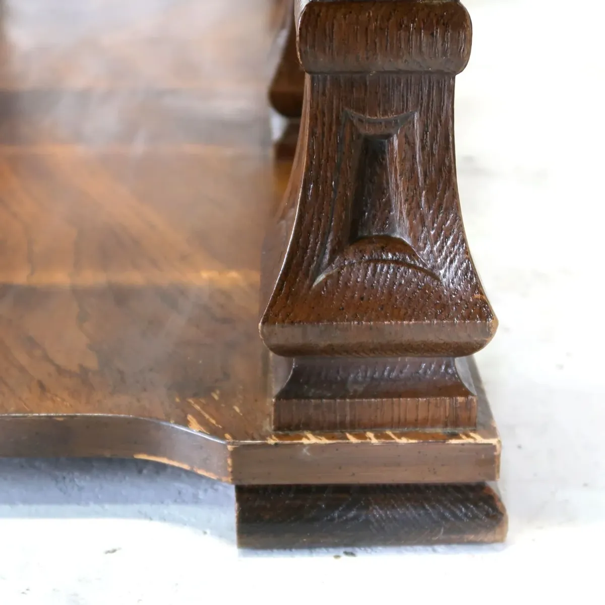 MERSMAN アンティーク コーヒーテーブル ガラストップ