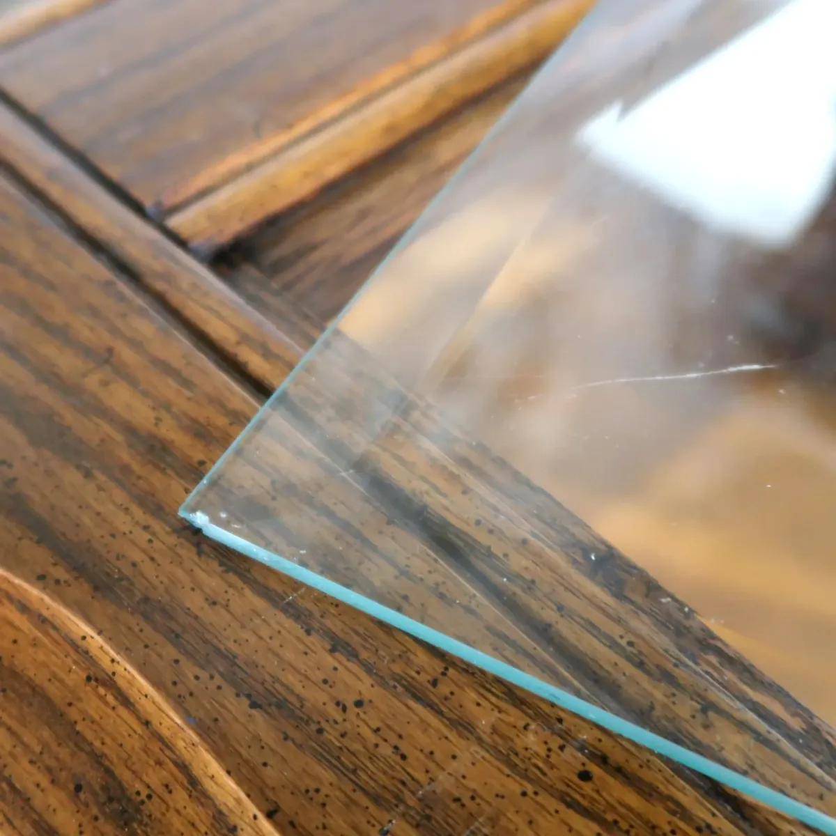 MERSMAN アンティーク コーヒーテーブル ガラストップ