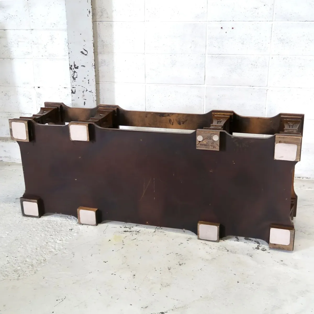 MERSMAN アンティーク コーヒーテーブル ガラストップ