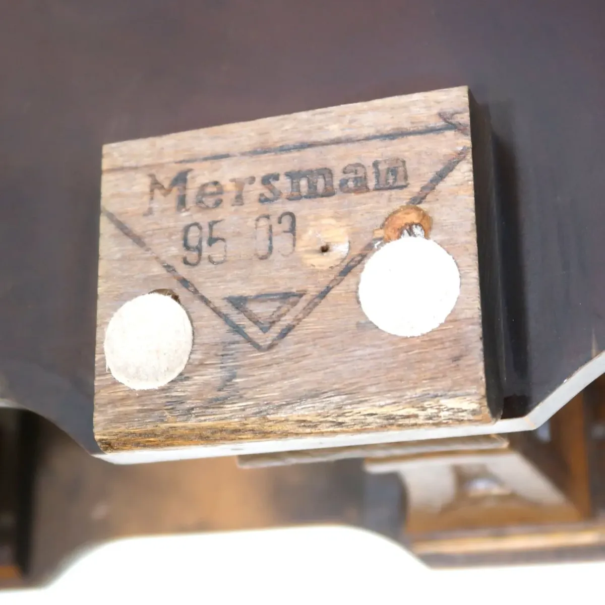 MERSMAN アンティーク コーヒーテーブル ガラストップ