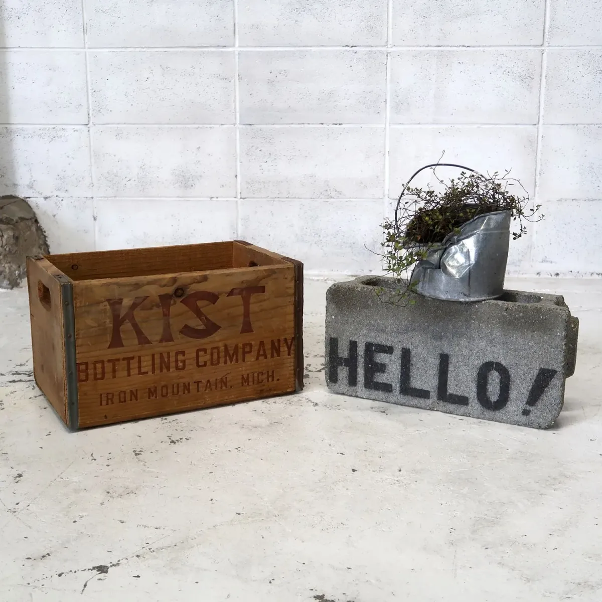 KIST ビンテージ ウッドボックス