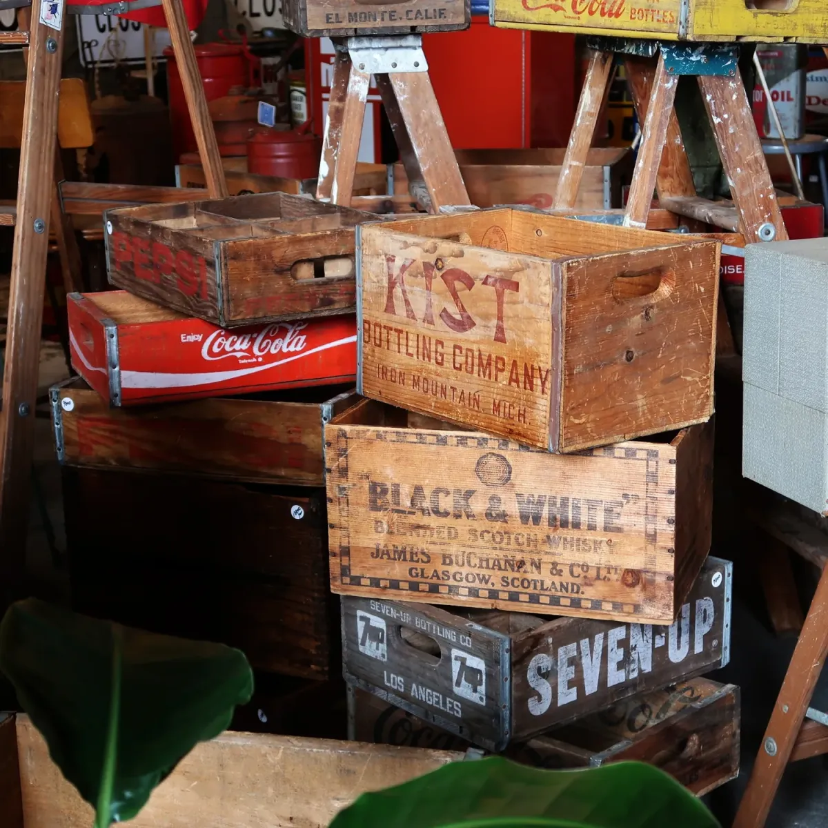 KIST ビンテージ ウッドボックス