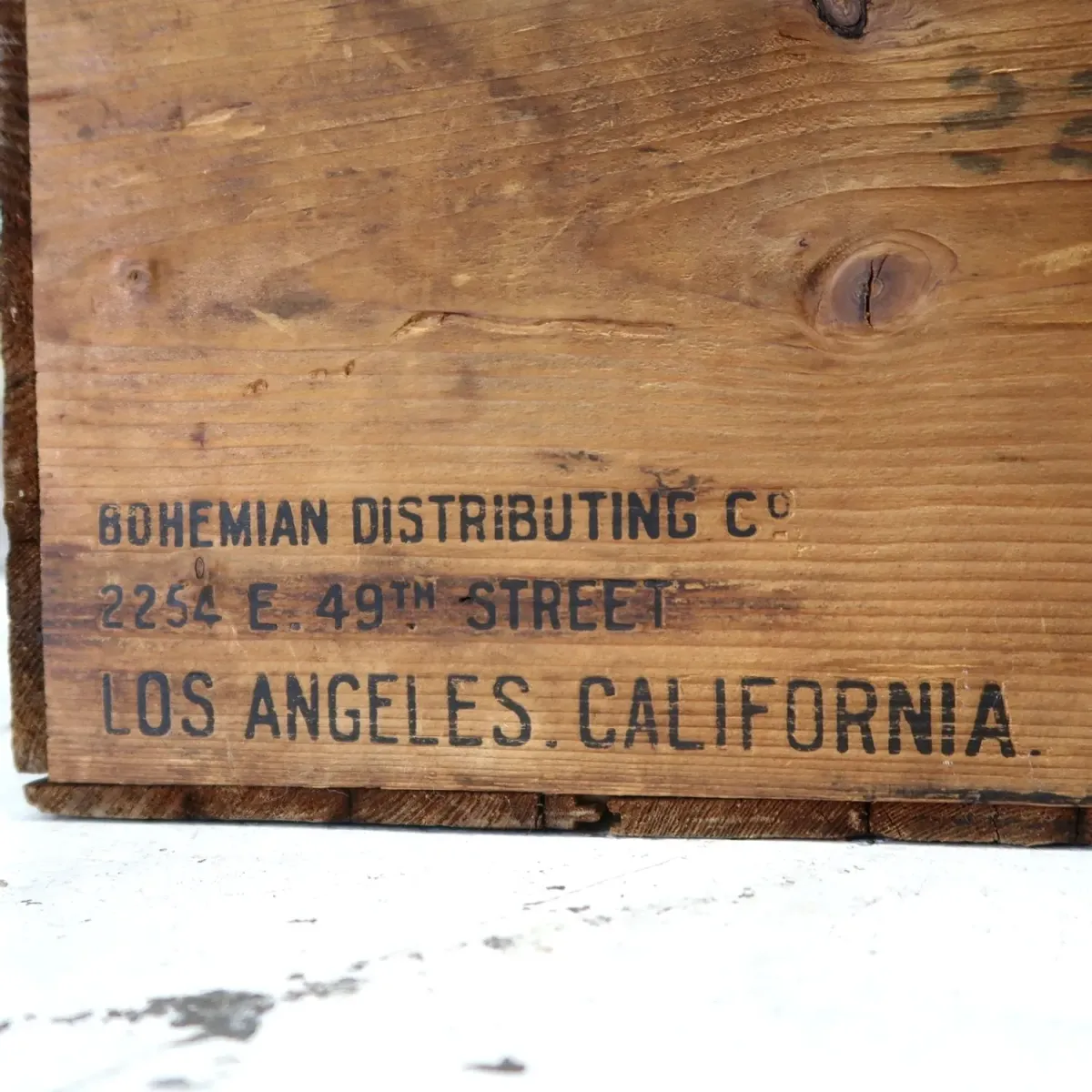 BLACK & WHITE ビンテージ ウッドボックス