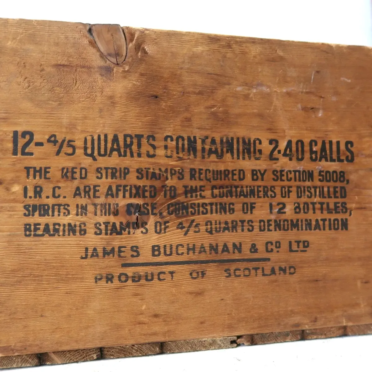 BLACK & WHITE ビンテージ ウッドボックス