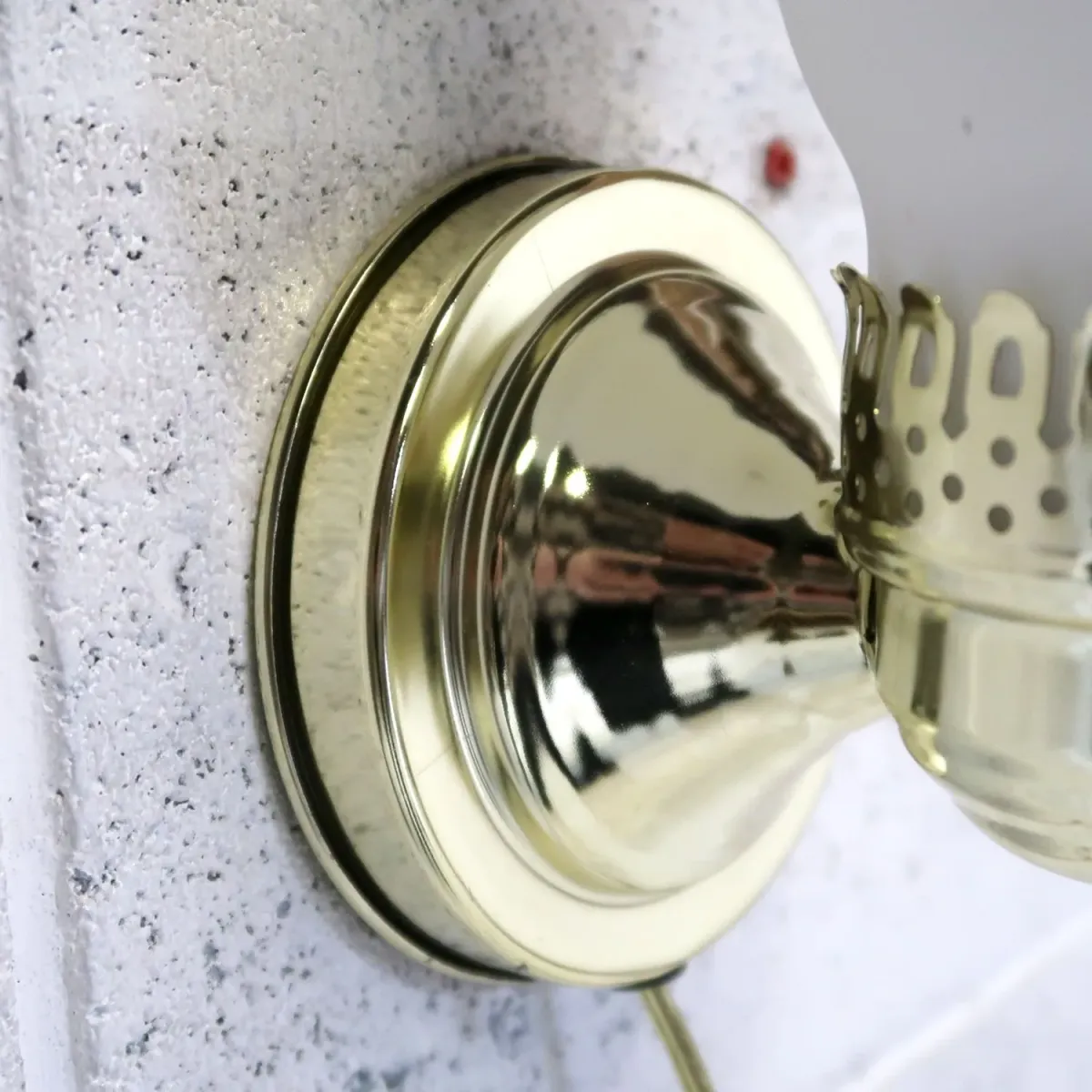 ビンテージ ガラス×メタル ブラケットランプ