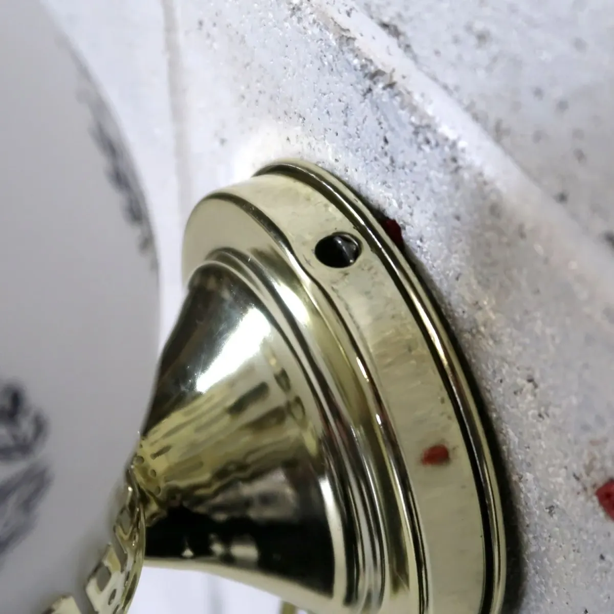 ビンテージ ガラス×メタル ブラケットランプ