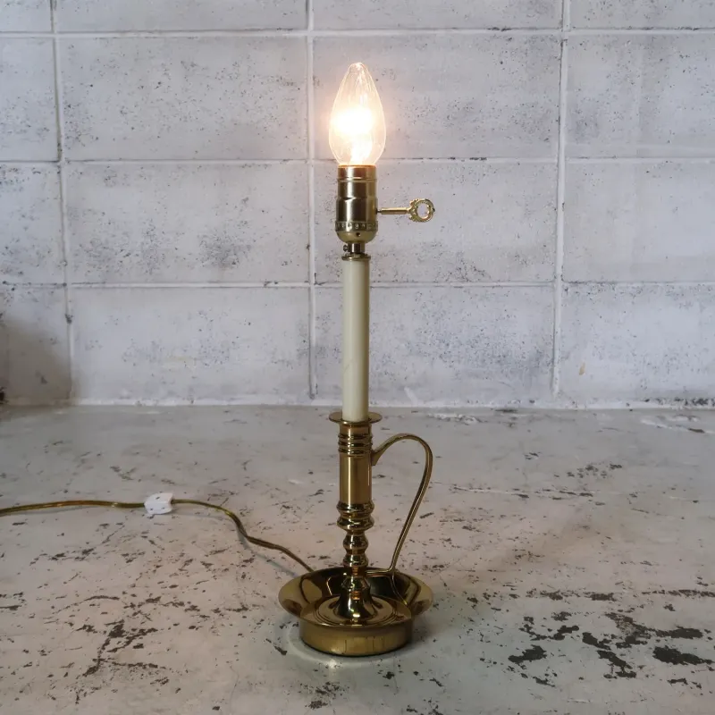 ビンテージ ゴールドメタル キャンドルランプ