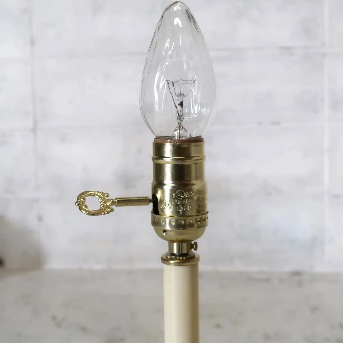 ビンテージ ゴールドメタル キャンドルランプ