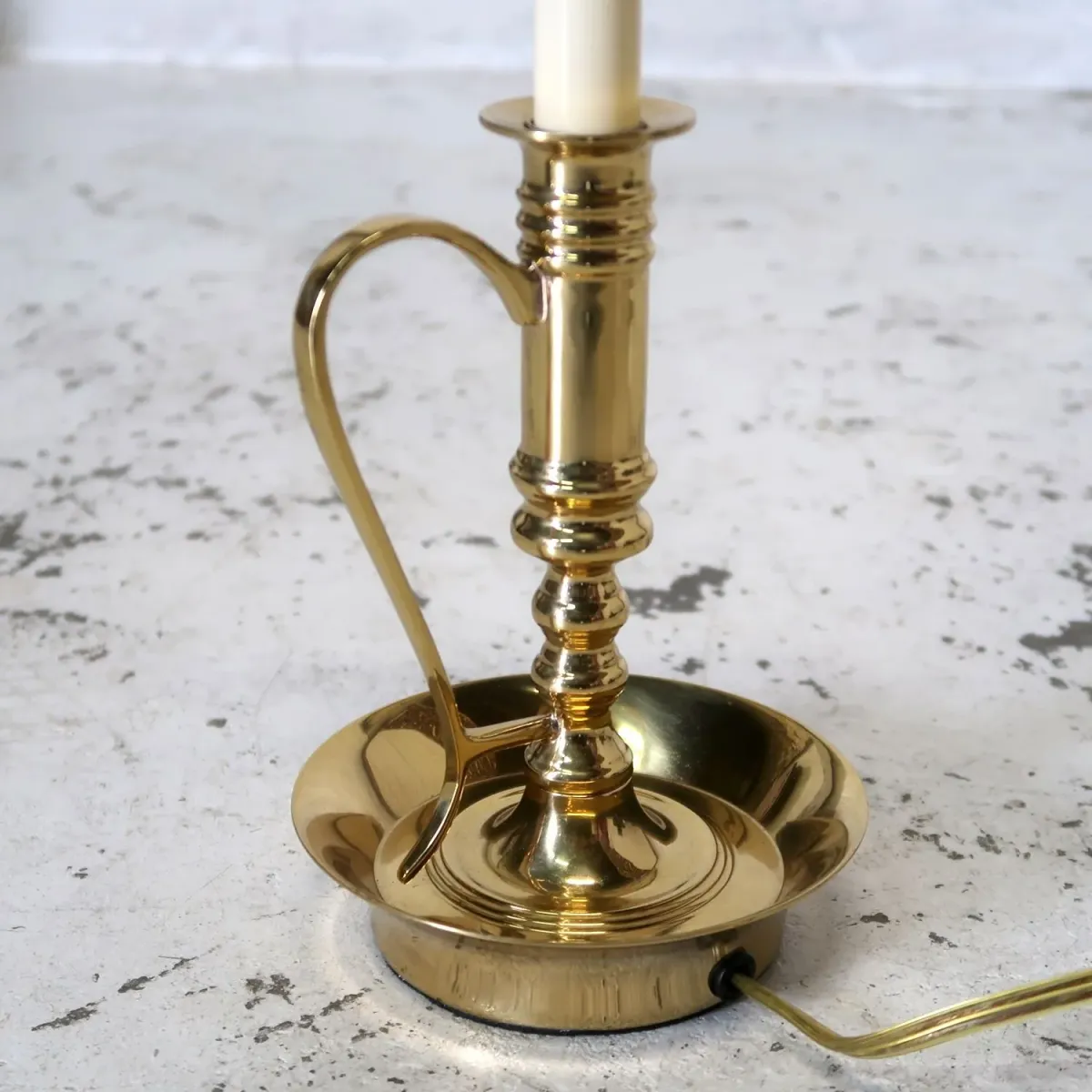 ビンテージ ゴールドメタル キャンドルランプ