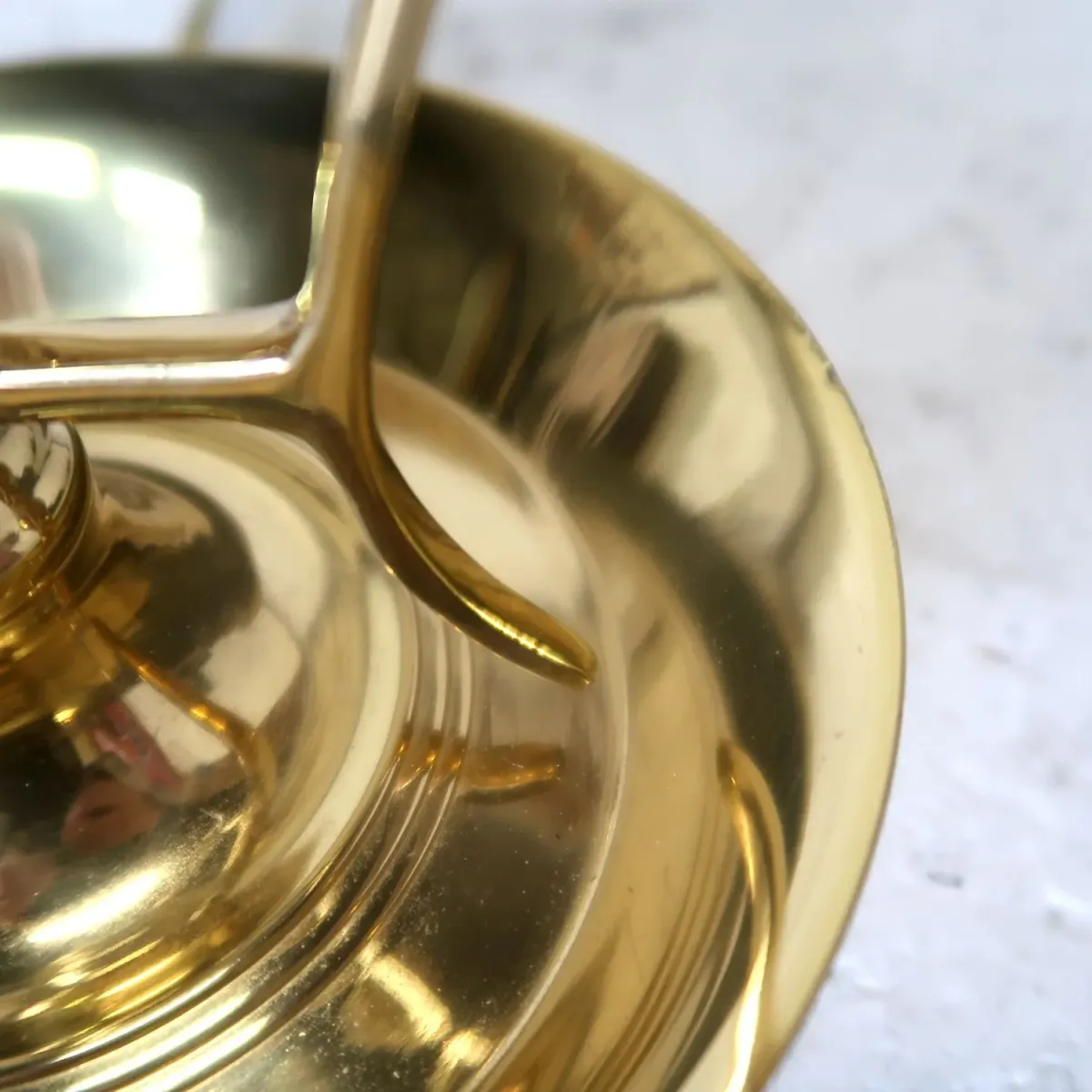 ビンテージ ゴールドメタル キャンドルランプ