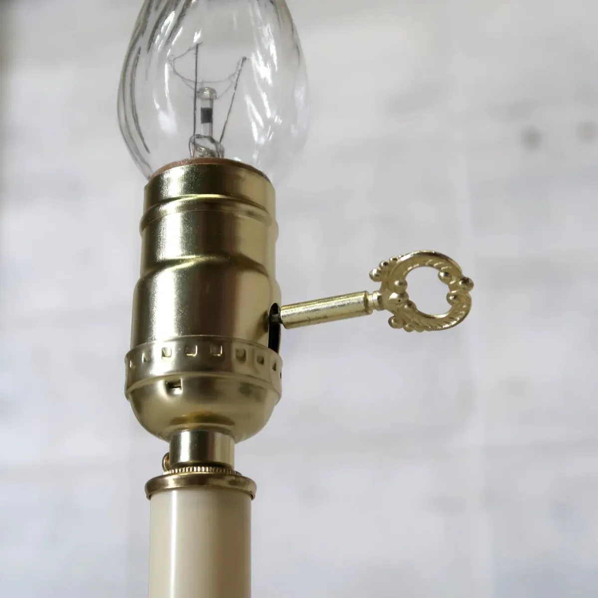 ビンテージ ゴールドメタル キャンドルランプ