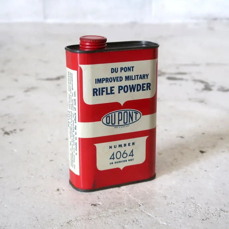 DU PONT ビンテージ メタル缶 ライフル火薬