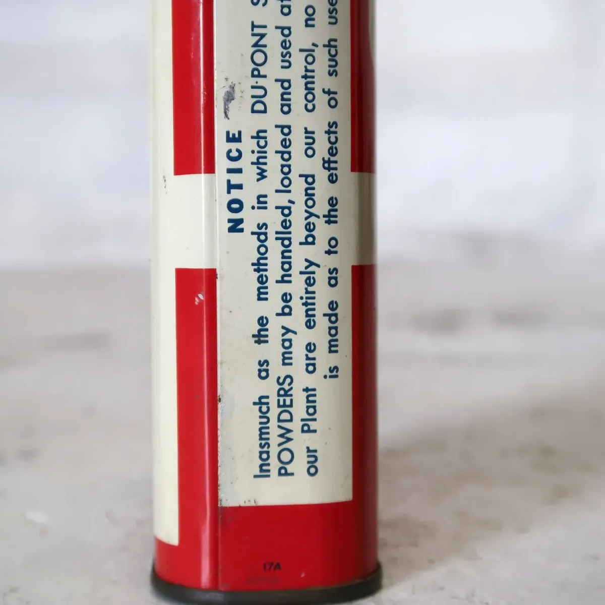 DU PONT ビンテージ メタル缶 ライフル火薬