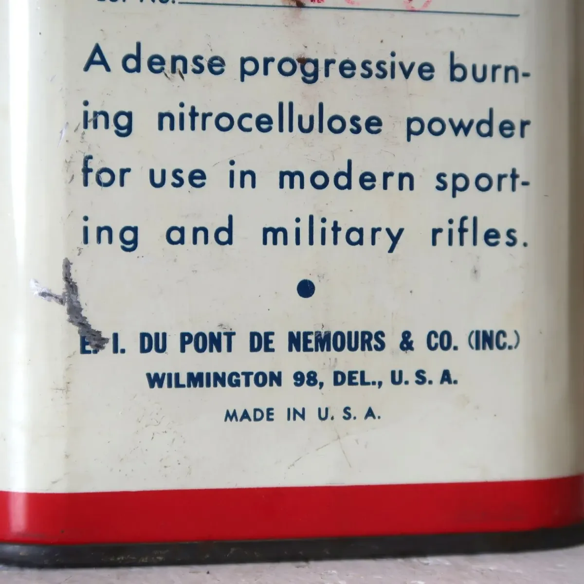 DU PONT ビンテージ メタル缶 ライフル火薬