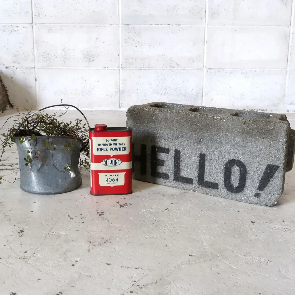 DU PONT ビンテージ メタル缶 ライフル火薬