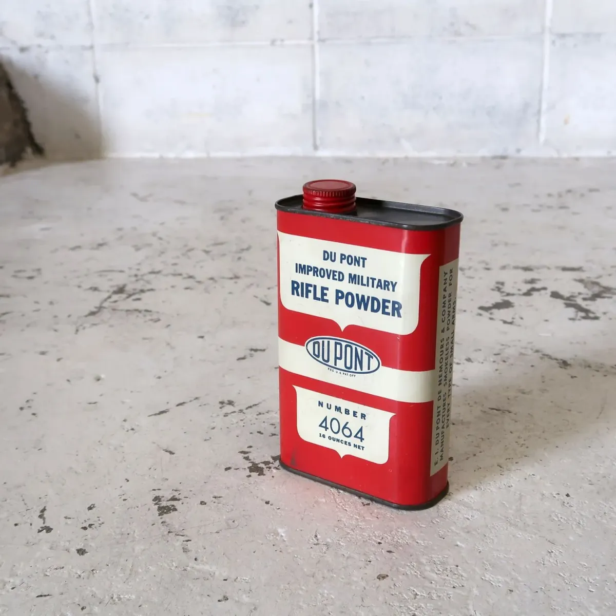 DU PONT ビンテージ メタル缶 ライフル火薬
