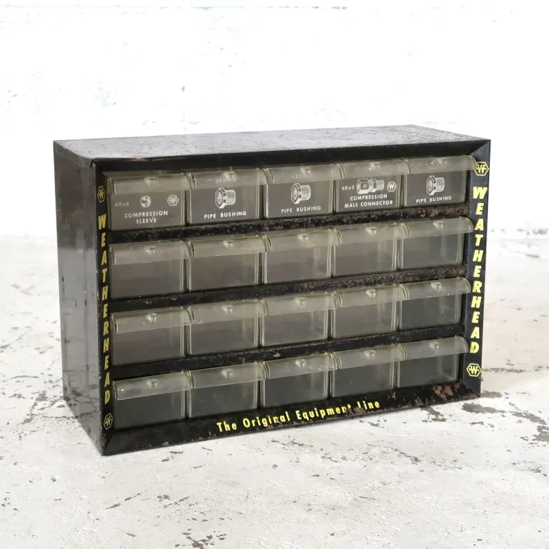 Weatherhead ビンテージ パーツキャビネット