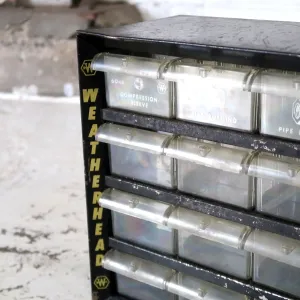 Weatherhead ビンテージ パーツキャビネット