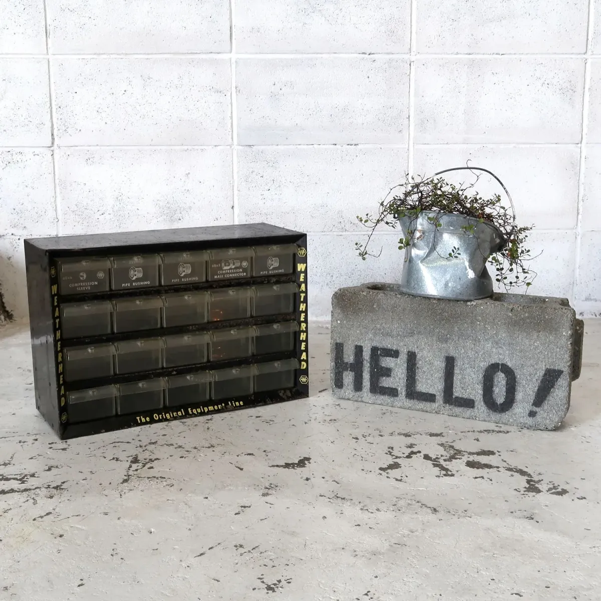 Weatherhead ビンテージ パーツキャビネット